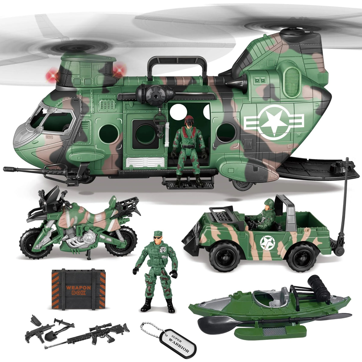 10pcs Army Helicopter Toys and Boys Military Toys (3)