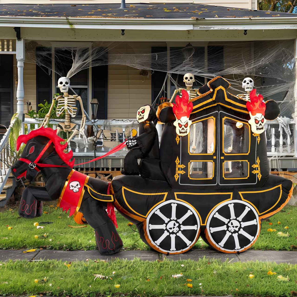 10 ft Carriage Halloween Inflatable