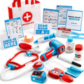 16Pcs Kids Doctor Pretend Play Medical Kit with Bag