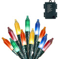 2 x 50 LED Multicolor Led Green Wire String Lights 17.3ft