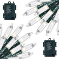 200 LED Clear Led Green Wire String Lights 34ft