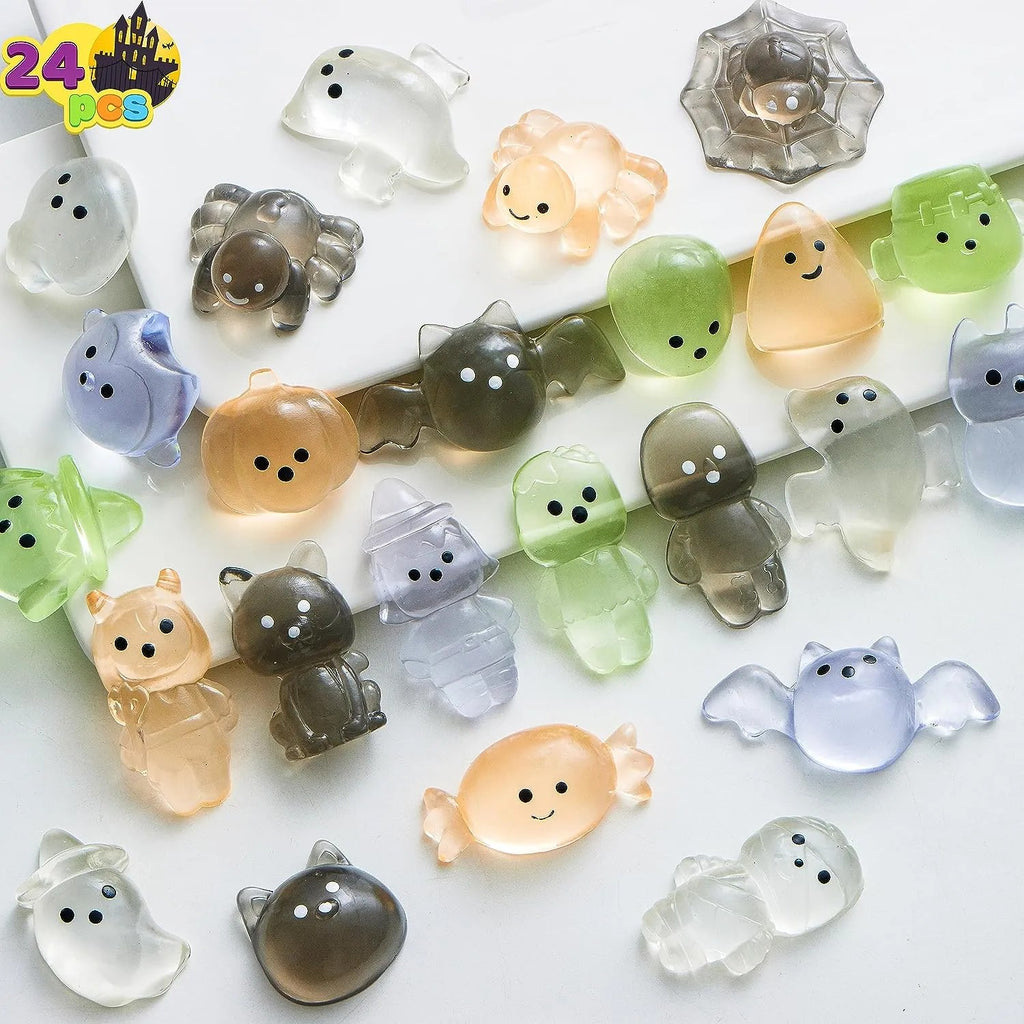 24 PCS Halloween Mochi Squishy Toys