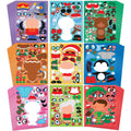 45Pcs Christmas Make A Face Sticker Make Your Own Arts & Crafts