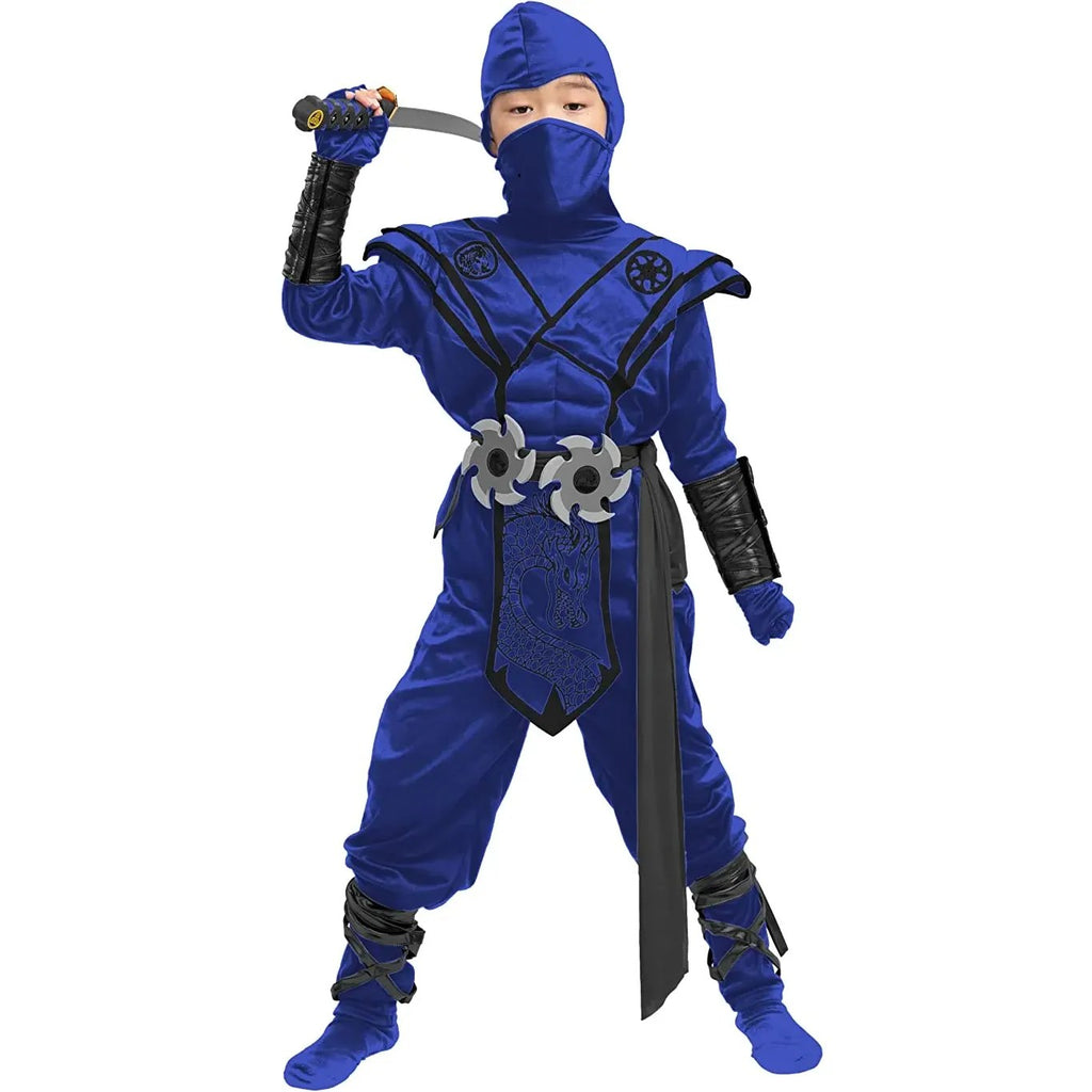 Boy Blue Dragon Ninja Costume