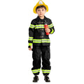 Child Boy Black Firefighter Costume