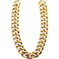 Chunky Gold Chain Plastic Hip Hop Necklace Costume Accessory