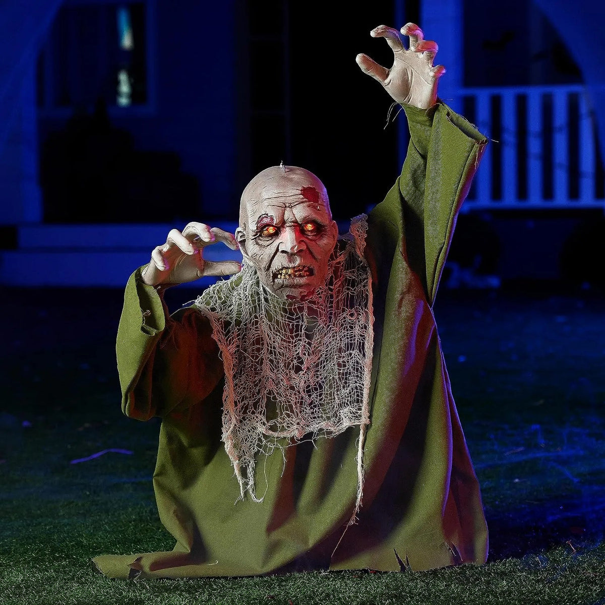 Halloween Animated Zombie Groundbreaker with Movable Arms