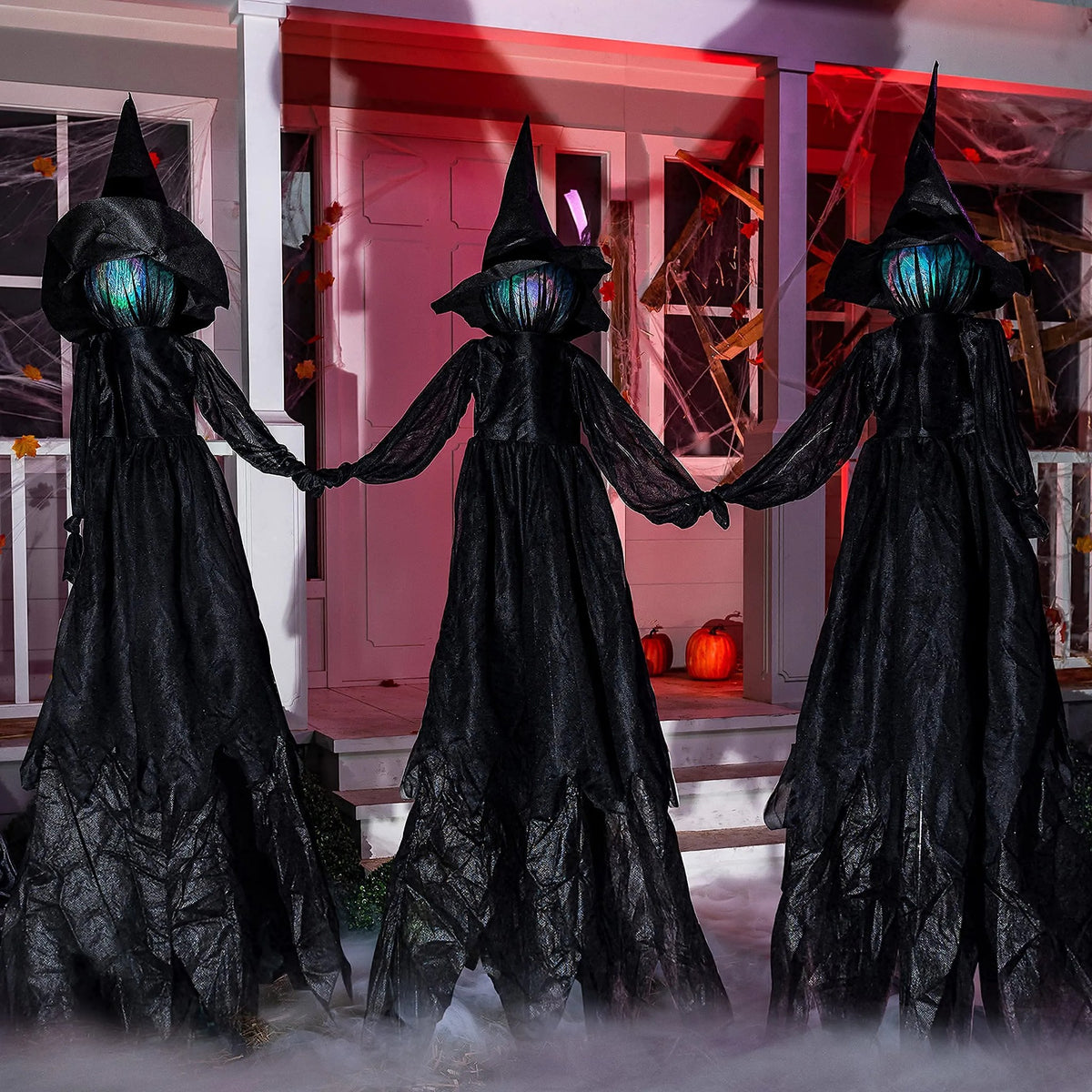 3pcs Light Up Witch Yard Stake Decoration 48in