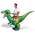 Inflatable Dinosaur Costume, Riding a Raptor Digital Printing Blow-up