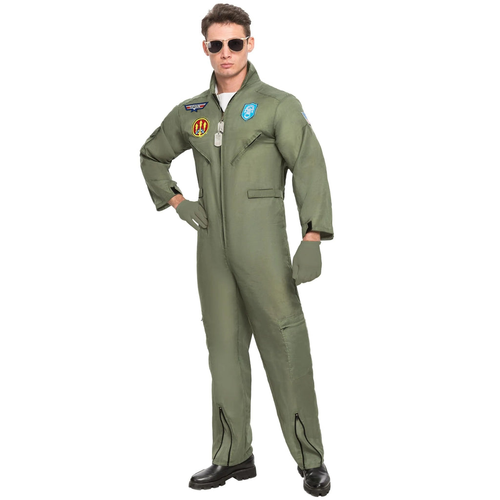 Men Fighter Pilot Halloween Costume