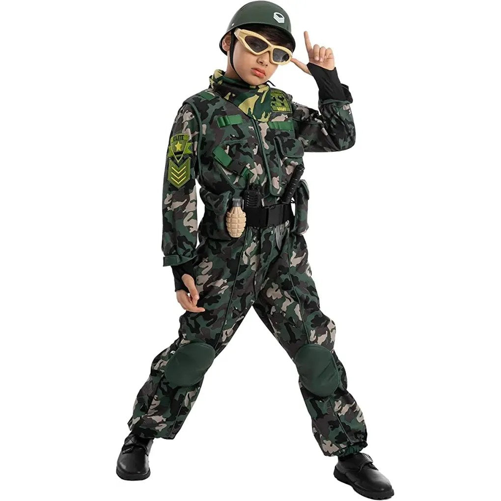 Military Costume For Role Play Cosplay - Child