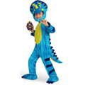 Spooktacular creations baby blue triceratops costume, dinosaur costume with toy egg (small (5-7 yrs))