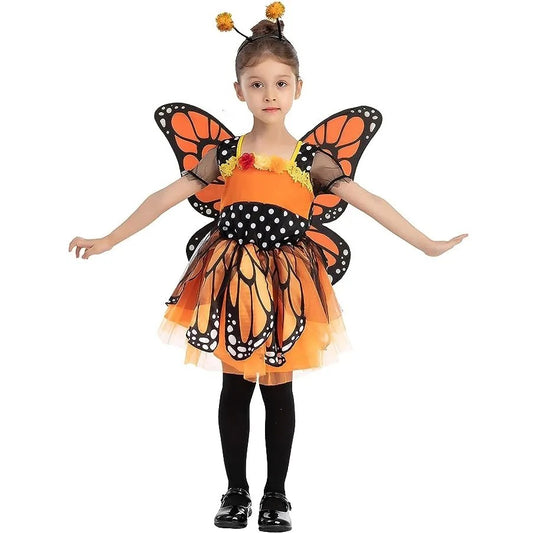 Unique Fantasy Monarch Butterfly Costume for Kids Halloween